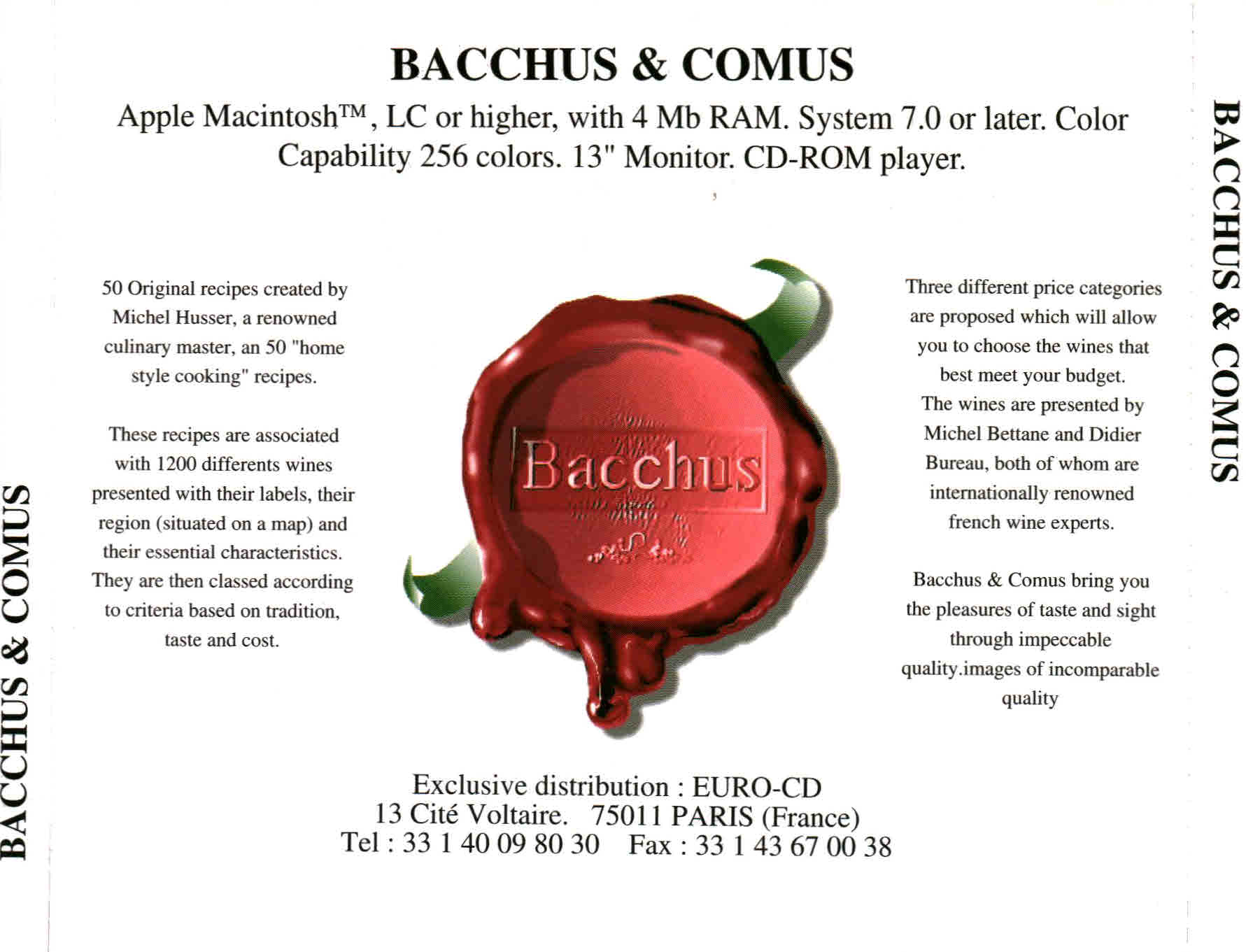 Bacchus & Comus Wines & Gastronomy Volume 1 1