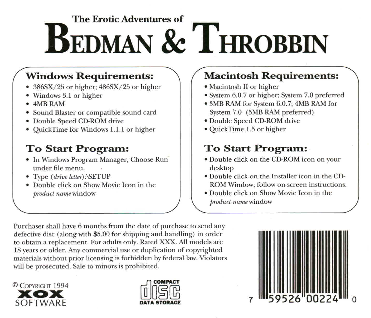 Bedman and throbbin