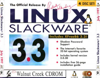 Linux Slackware 3.3 (4 Disks) July 1997