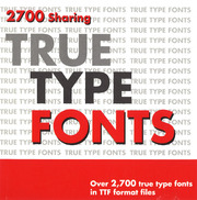 Sharing 2700 True Type Fonts